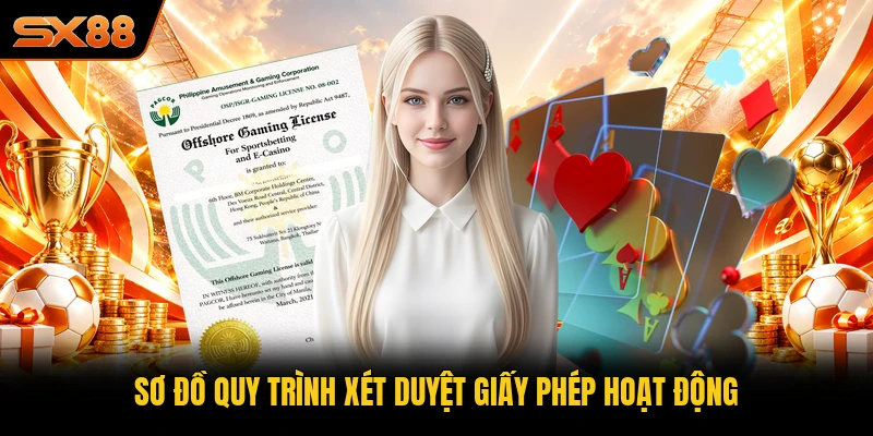 Sơ đồ quy trình xét duyệt giấy phép hoạt động