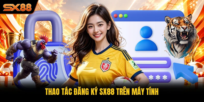 Thao tác đăng ký SX88 trên máy tính
