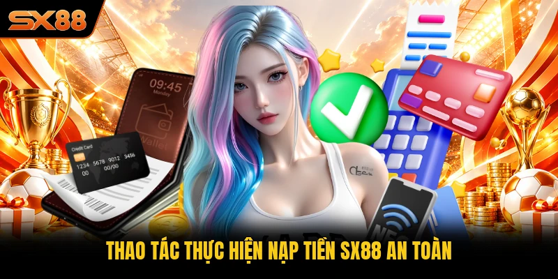 Thao tác thực hiện nạp tiền SX88 an toàn